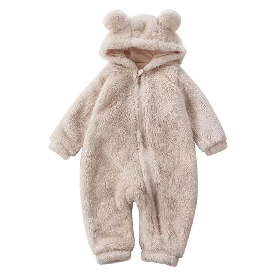 (image for) Beige Baby Jumpuit, Winter Baby Clothes Size up to 24 months